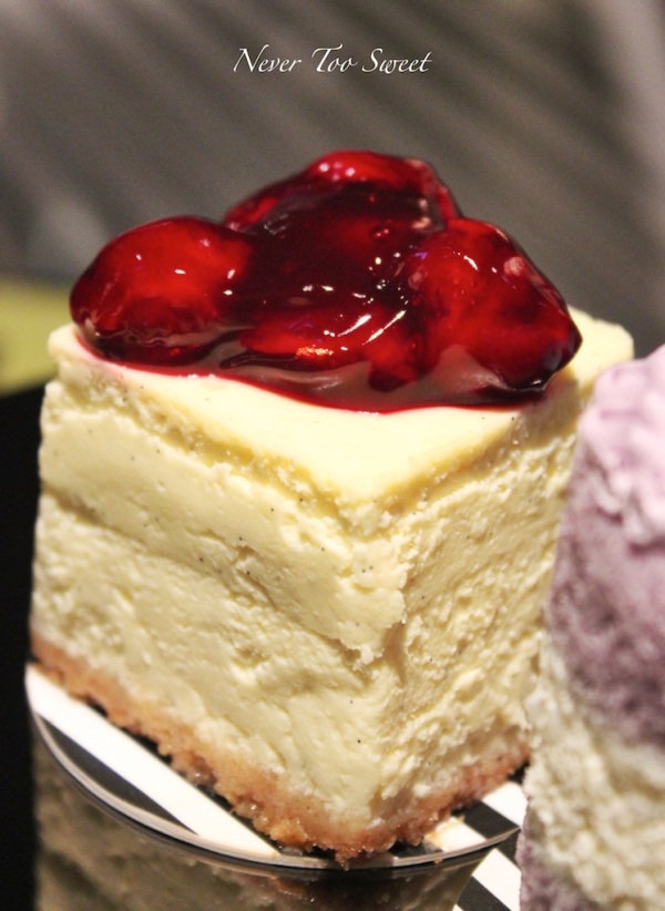 Cheesecake with Queen Anne Cherries $60HKD ($8.2AUD) +10% Service fee